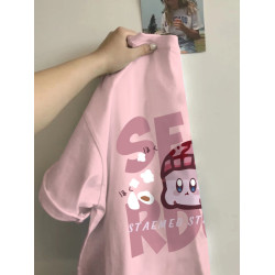 美式胖mm特大碼2-300斤短袖t恤女夏季新款粉色溫柔風寬鬆休閒上衣