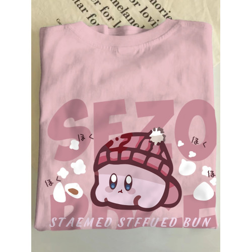 美式胖mm特大碼2-300斤短袖t恤女夏季新款粉色溫柔風寬鬆休閒上衣