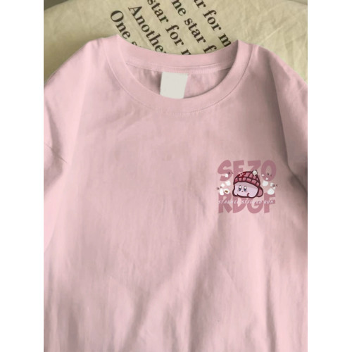 美式胖mm特大碼2-300斤短袖t恤女夏季新款粉色溫柔風寬鬆休閒上衣