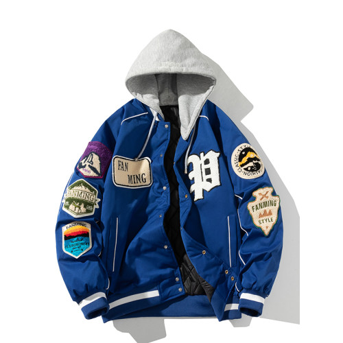 mYes牧野森新年本命年紅色棉衣女男情侶夾克春秋外套冬季棒球棉服