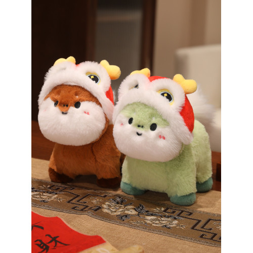 2026馬年吉祥物公仔舞獅小馬玩偶生肖馬毛絨玩具娃娃擺件禮品