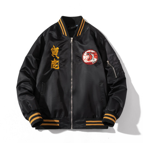 mYes牧野森國潮本命年老虎新年虎年男潮春秋夾克潮牌棒球服外套