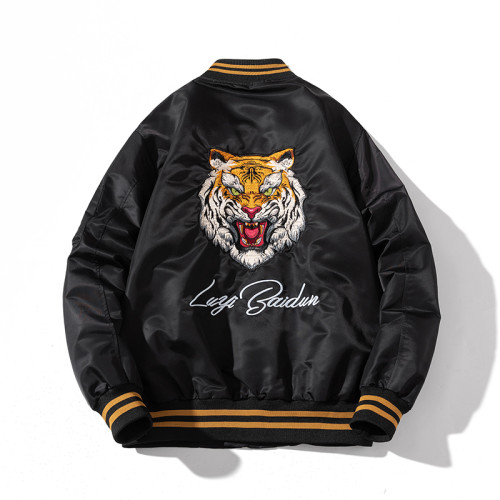 mYes牧野森國潮本命年老虎新年虎年男潮春秋夾克潮牌棒球服外套