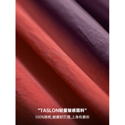 馬登工裝 美式復古棒球領衛衣新年紅色上衣寬鬆套頭衫圓領T恤男春