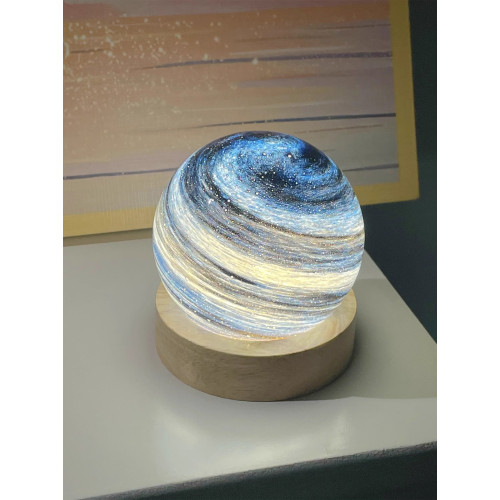 月球星球氛圍燈伴睡眠小台燈床頭臥室宿捨地球小夜燈聖誕禮物