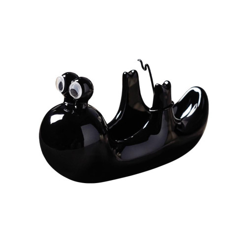 可愛蝸牛蚊香架陶瓷家用掛式防火防燙接灰盤多功能蚊香盤裝飾擺件