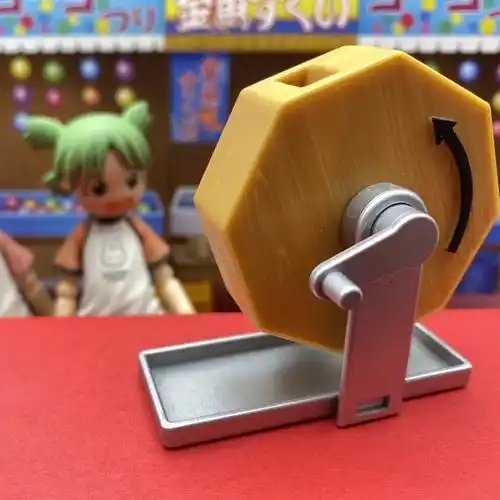 【銀桑】Epoch 扭蛋 迷你福引搖珠機搖獎機  微縮擺件