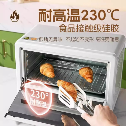 矽膠夾子廚房不鏽鋼食品夾烤肉工具燒烤煎牛排專用食物夾菜防燙夾