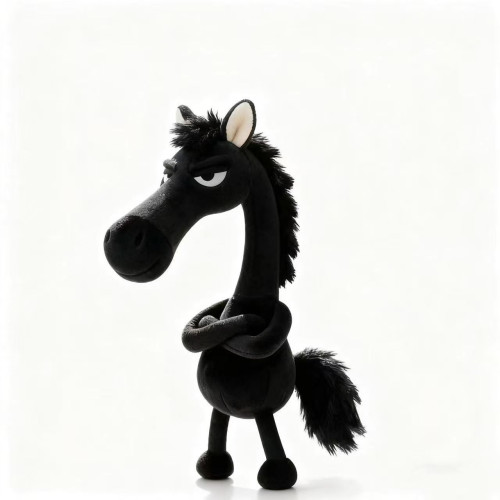 天選黑馬2026年馬年毛絨掛飾包掛件吉祥物小馬玩偶公仔獨特設計