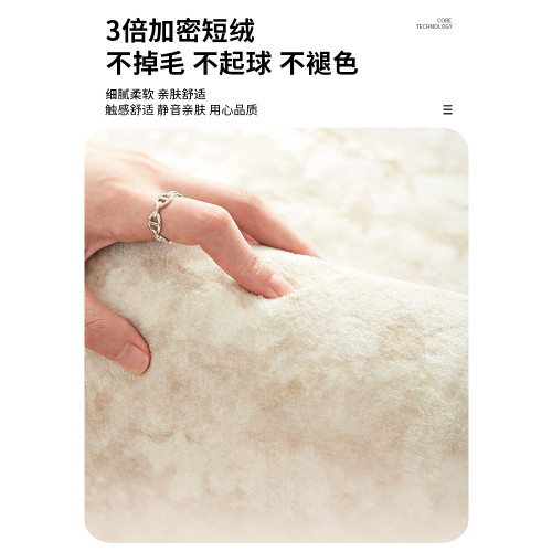 卡通可愛兒童房閲讀區圓形地毯2025新款客廳臥室裝飾床邊毯地墊小