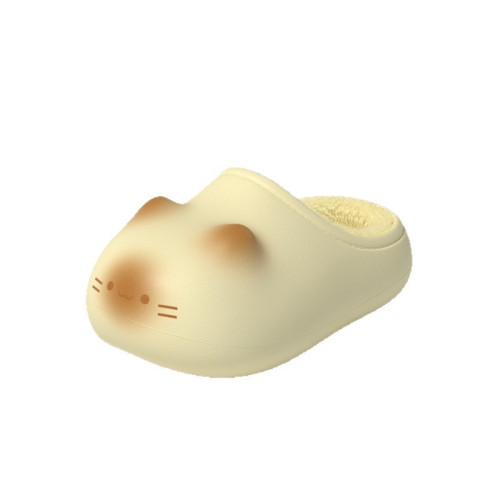 貓咪拖鞋冬季可愛保暖鞋窩可外出防水毛絨棉拖卡通厚底包頭家居鞋