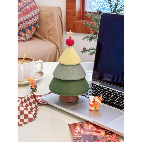 阿楹 治瘉小擺件收納梳妝台櫃兒童房新年實用女生禮物聖誕樹裝飾