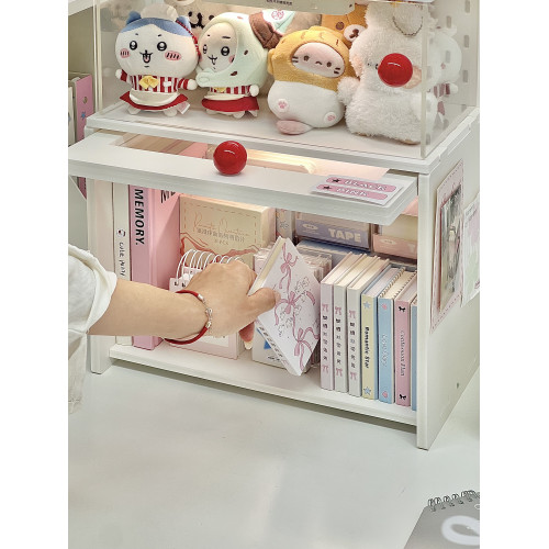 桌面置物架穀子小痛櫃棉花娃娃收納展示架高級感轉角角落多層書架