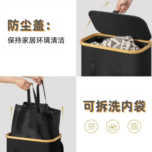 帶輪可折曡大容量洗衣籃家用手提髒衣簍客廳髒衣服雜物收納筐