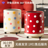 創意垃圾桶家用高級感大號大容量客廳臥室衛生間雙層垃圾筒帶輪子