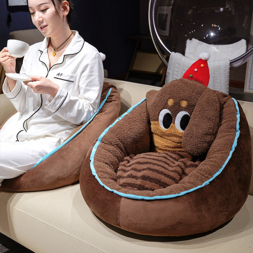 臘腸狗蒲團坐墊玩具四季日常家居桌椅解壓舒適實用軟糯沙發坐靠墊