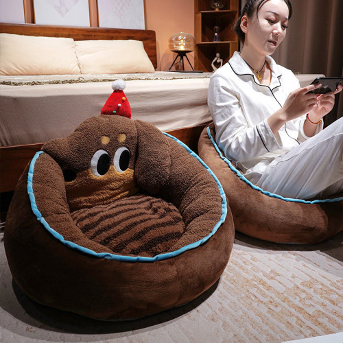 創意臘腸狗蒲團坐墊嬾人沙發地板靠墊一體加厚墊榻榻米飄窗墊