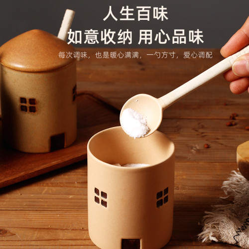 暖房復古高顔值廚房鹽調味罐 收納盒大料家用鹽罐陶瓷日式調料瓶 暖房復古高顔值廚房鹽調味罐 收納盒大料家用鹽罐陶瓷日式調料瓶