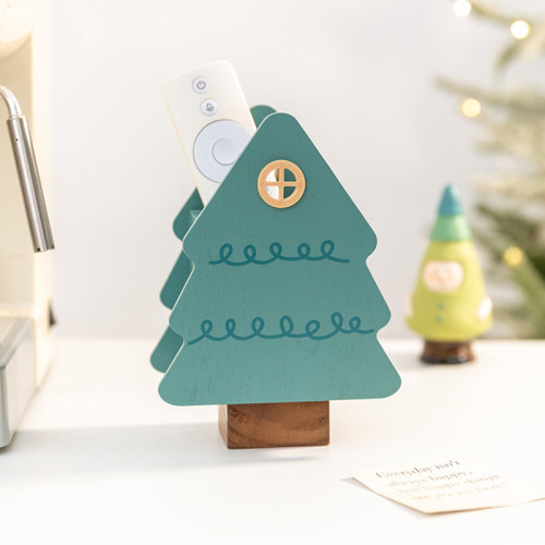 阿楹 聖誕樹筆筒藝術化妝刷男女孩兒童書桌置物架收納盒實用禮品