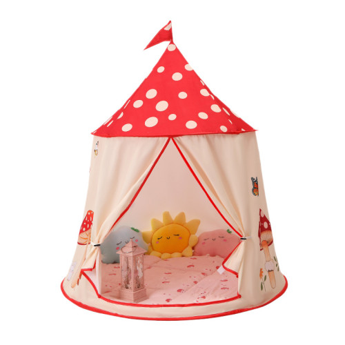 小帳篷兒童室內女孩公主遊戯蘑菇屋家用矇古包安全感寶寶玩具房子