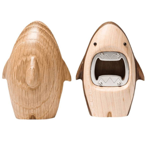 開瓶器啓卡通木質啤酒個性起子家用鯊好物實可愛桌面擺件創意宇天 開瓶器啓卡通木質啤酒個性起子家用鯊好物實可愛桌面擺件創意宇天