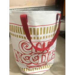 日本雜誌附錄新款泡麵手提包創意杯面大容量收納包衣物整理抽繩包