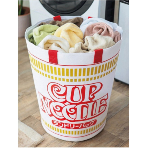 日本雜誌附錄新款泡麵手提包創意杯面大容量收納包衣物整理抽繩包