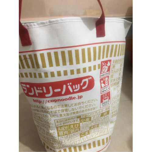 日本雜誌附錄新款泡麵手提包創意杯面大容量收納包衣物整理抽繩包
