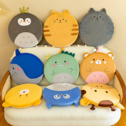 記憶棉坐墊座椅墊護腰靠墊辦公室腰靠椅子汽車沙發飄窗動物屁墊子