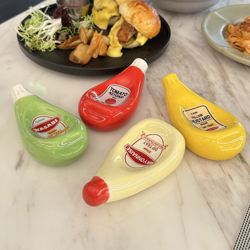 出口日本創意陶瓷調味碟醬料碟原創設計醬油碟芥末碟子