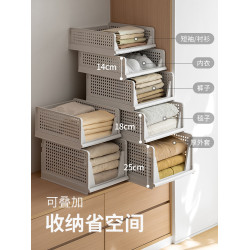 懶角落衣櫃分層隔板抽屜式收納箱衣服褲子置物架抽拉櫃內毛衣收納
