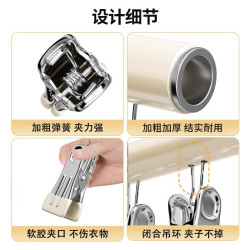 不鏽鋼襪子夾晾衣架多夾子2025新款陽台曬襪子神器嬰兒襪子晾曬架