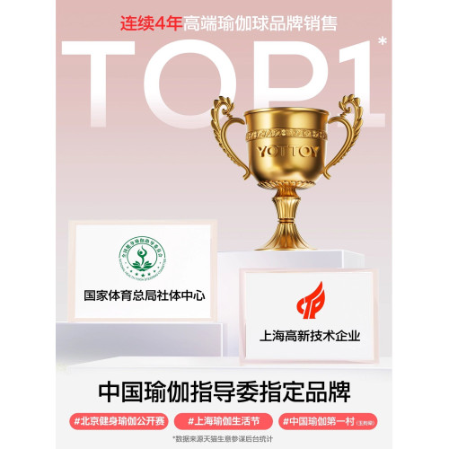 YOTTOY瑜珈球小球八爪魚普拉提成人專用訓練盆底肌健身運動加厚大