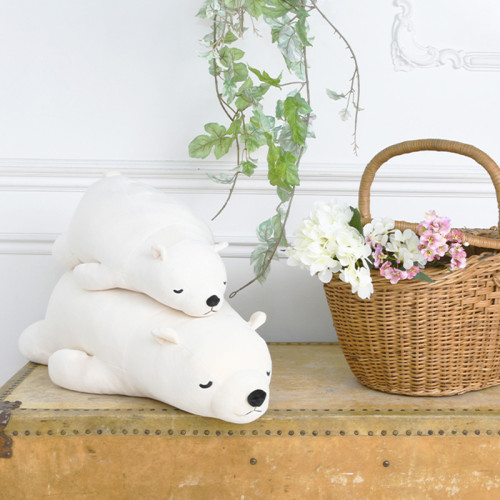 LIVHEART北極熊抱枕玩偶公仔毛絨玩具睡覺抱趴趴熊娃娃情人節禮物
