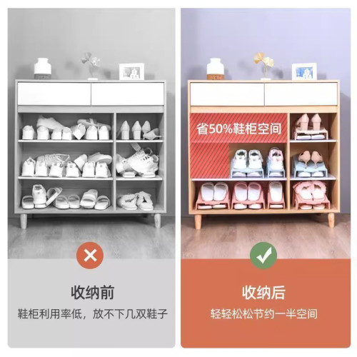 省空間收納鞋架雙層鞋托架神器鞋櫃分層隔板整理放鞋子拖鞋置物架 省空間收納鞋架雙層鞋托架神器鞋櫃分層隔板整理放鞋子拖鞋置物架