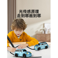 畫線跟筆車黑科技迷你遙控汽車兒童玩具男孩5一7嵗電動模型賽車小