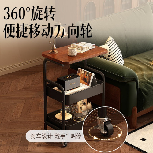 中古可移動小推車收納置物架床頭櫃客廳沙發邊幾茶幾零食收納架子