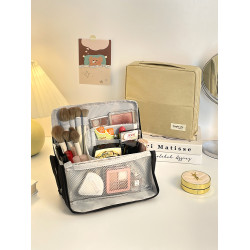 化妝包立式分區大容量刷子化妝品收納包2025新款旅行可攜式洗漱包