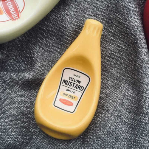 現代簡約不規則辣椒碟沙拉碟番茄醬芥末碟子醬油碟陶瓷碟餐具