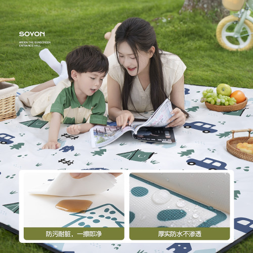 音樂節野餐墊防潮墊加厚戶外可攜式帳篷地墊草坪墊子野炊露營墊用品