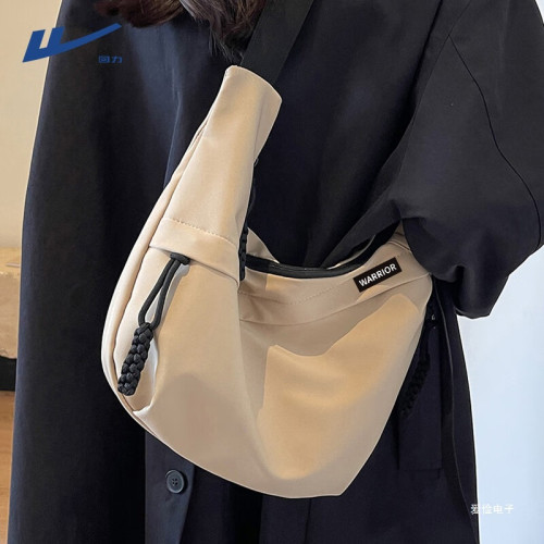 廻力單肩包女大容量時尚百搭斜後後背包男輕便減負通勤郵差包休閒簡約