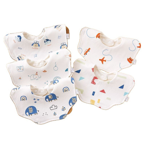 新生兒圍嘴寶寶純棉口水巾嬰兒A類防吐奶水圍兜不濕衣男女童圍脖