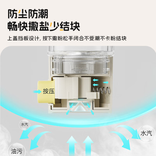 小熊CX-JW008伊萬調料盒定量撒鹽罐調料罐調味盒定量控鹽罐鹽瓶