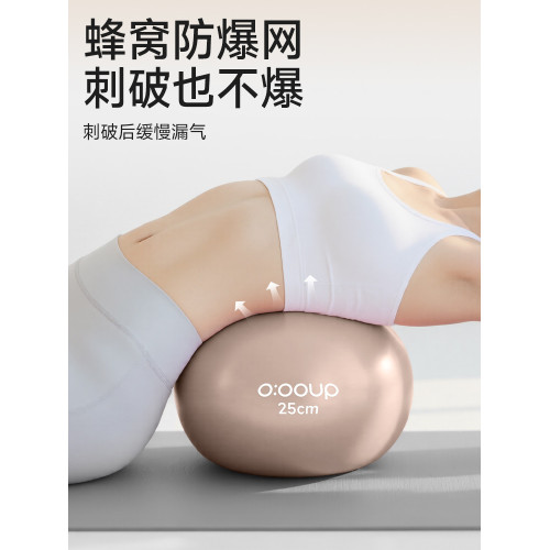 普拉提小球盆底肌訓練成人球産後瑜珈球盒裝贈打氣筒翹臀球25cm