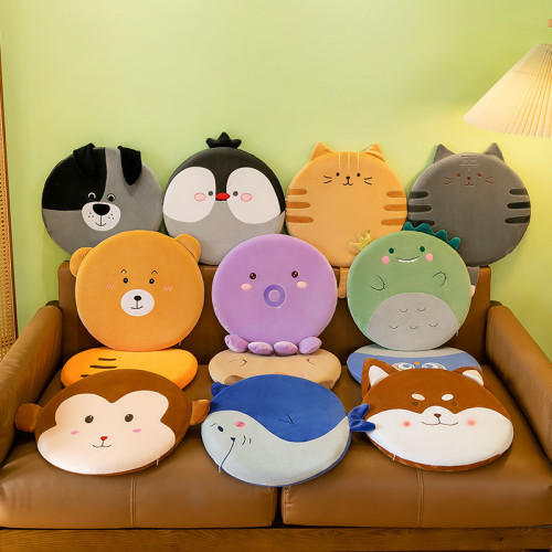 多功能卡通坐墊座椅記憶棉圓形辦公室椅子宿捨臥室椅墊