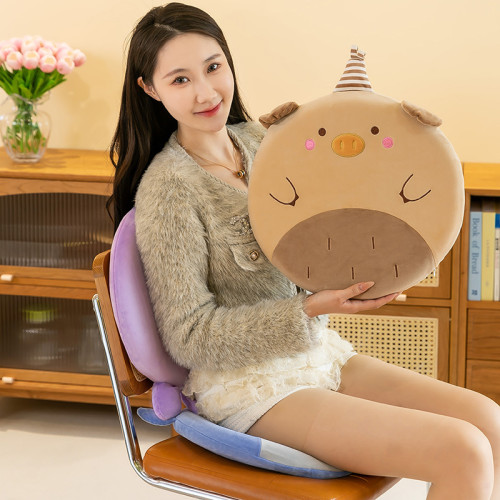 多功能卡通坐墊座椅記憶棉圓形辦公室椅子宿捨臥室椅墊