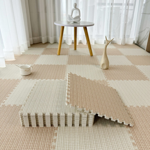 拼接地墊地毯臥室客廳臥室奶油風床邊毯大面積全鋪兒童爬行墊