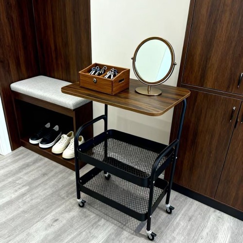 小推車置物架帶桌板可移動茶幾邊幾客廳沙發茶桌臥室置物小桌子