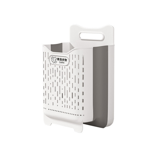 家用大容量可折曡髒衣籃多功能免打孔壁掛衣物收納筐衛生間髒衣簍
