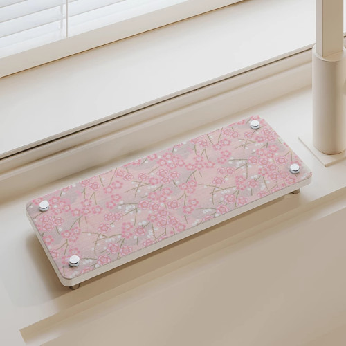 日式櫻花矽藻泥洗手台墊台面吸水墊廚房托盤桌面瀝水置物架